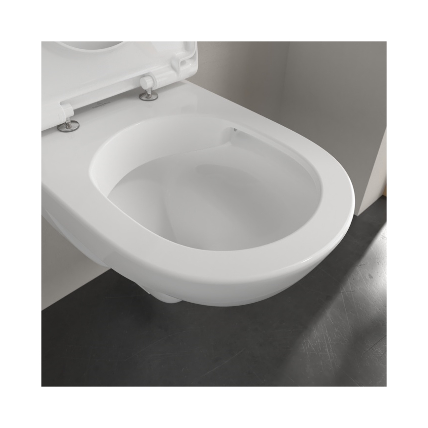 Villeroy & Boch 5688HR01 - Závesné WC s WC sedátkom SoftClose O.NOVO keramika/biela