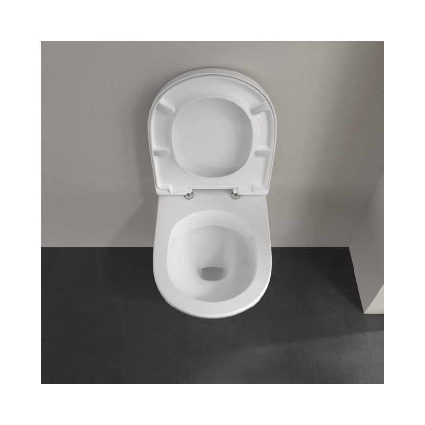 Villeroy & Boch 5688HR01 - Závesné WC s WC sedátkom SoftClose O.NOVO keramika/biela