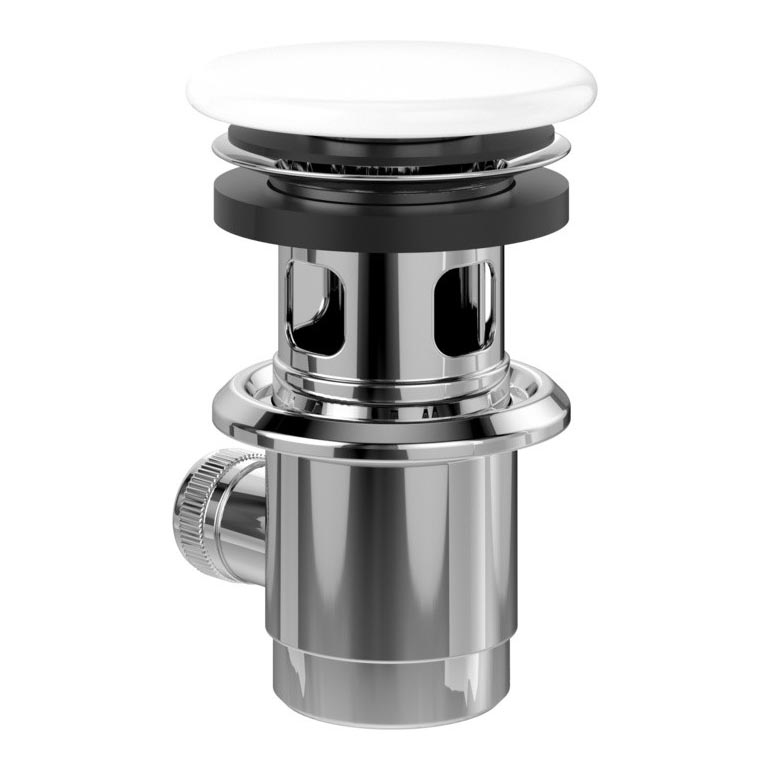 Villeroy & Boch 68100001 - Výpusť do umývadla, biela/lesklý chróm