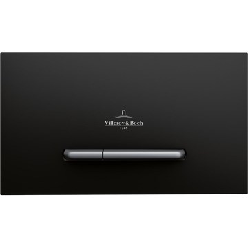 Villeroy & Boch 922169AN - Splachovacie tlačidlo VICONNECT matná čierna/matný chróm
