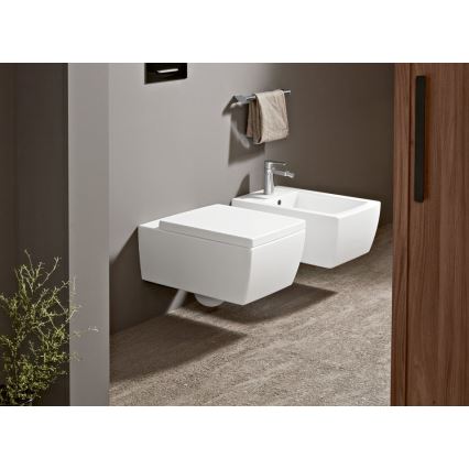 Villeroy & Boch 922169AN - Splachovacie tlačidlo VICONNECT matná čierna/matný chróm