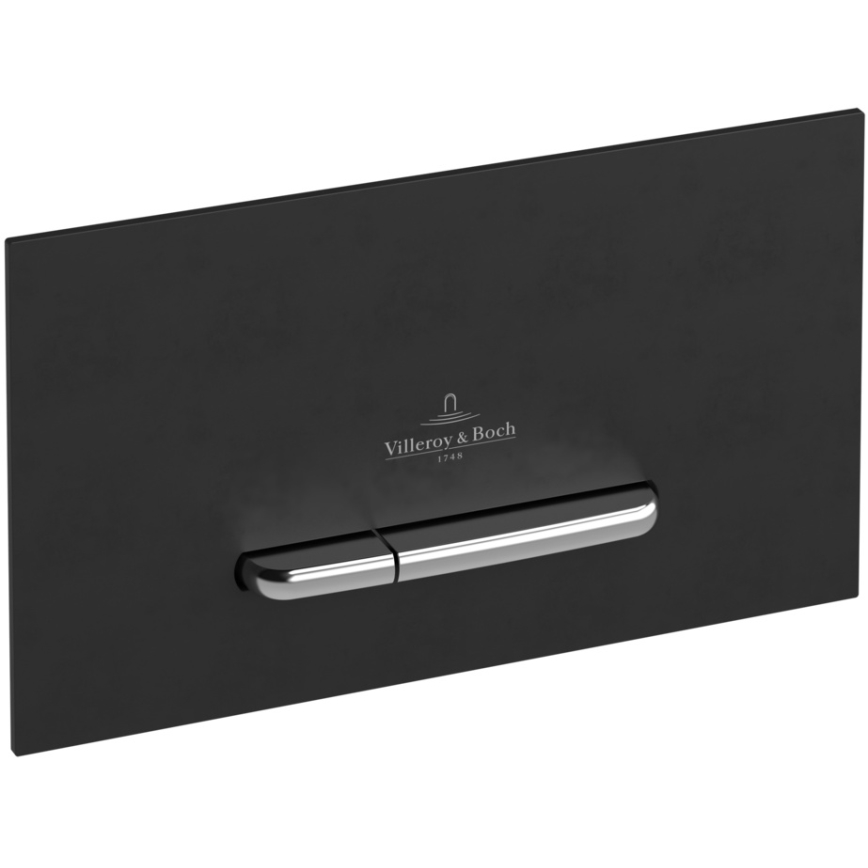 Villeroy & Boch 922169AN - Splachovacie tlačidlo VICONNECT matná čierna/matný chróm