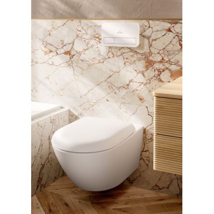 Villeroy & Boch 922400RE - splachovacie tlačidlo VICONNECT, lesklé biele
