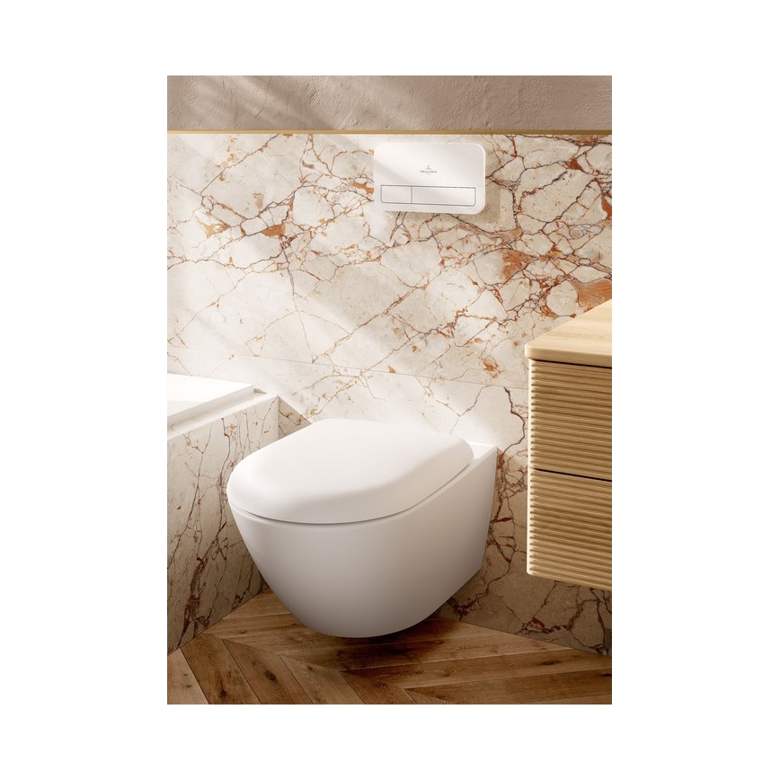Villeroy & Boch 922400RE - splachovacie tlačidlo VICONNECT, lesklé biele