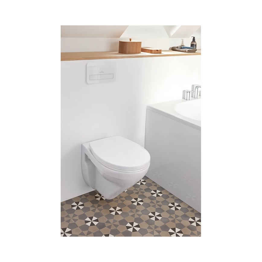 Villeroy & Boch 922400RE - splachovacie tlačidlo VICONNECT, lesklé biele
