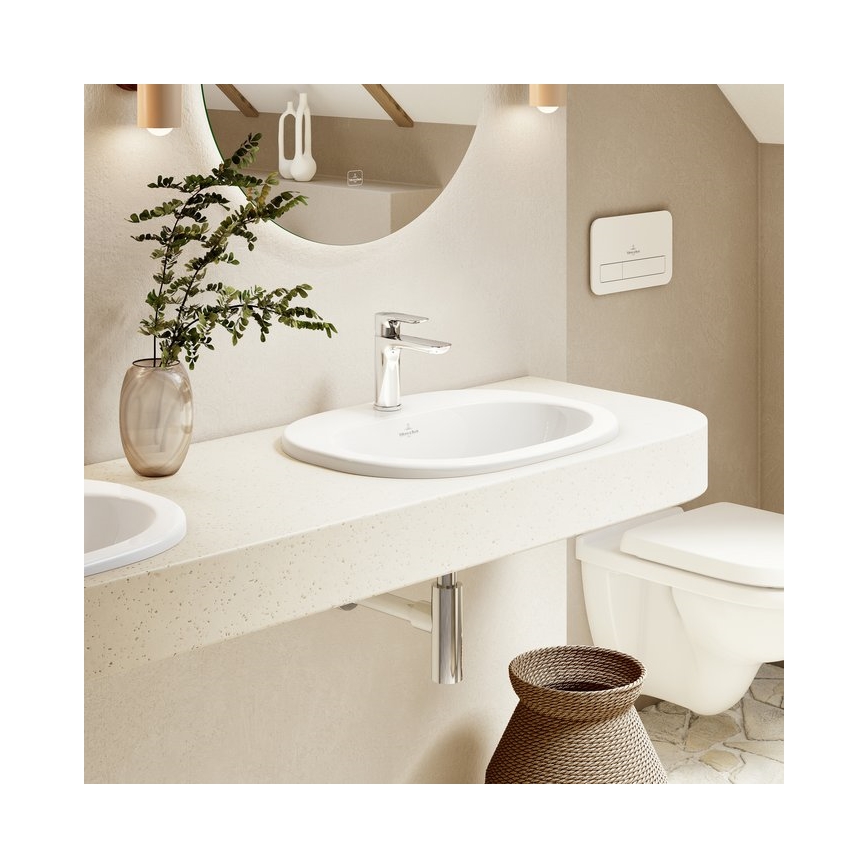 Villeroy & Boch 922400RE - splachovacie tlačidlo VICONNECT, lesklé biele