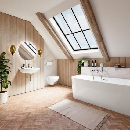 Villeroy & Boch 922400RE - splachovacie tlačidlo VICONNECT, lesklé biele