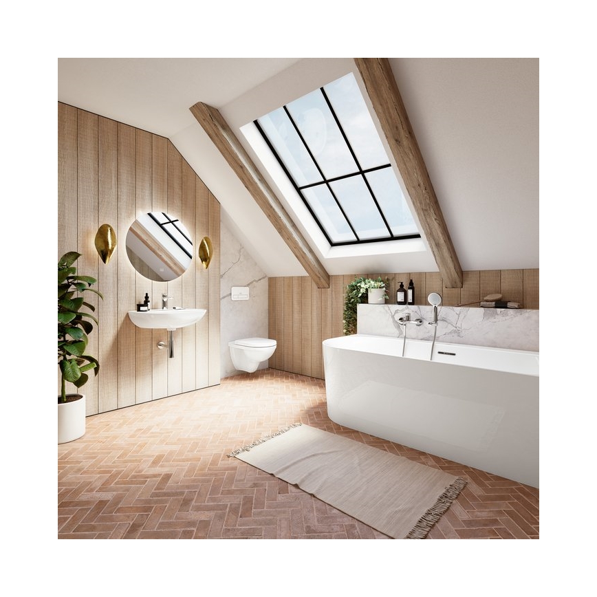 Villeroy & Boch 922400RE - splachovacie tlačidlo VICONNECT, lesklé biele