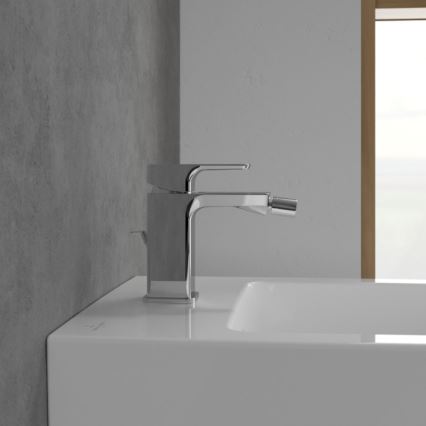 Villeroy & Boch TVB11200100061 - Bidetová batéria + vypúšťací ventil SUBWAY 3.0 lesklý chróm