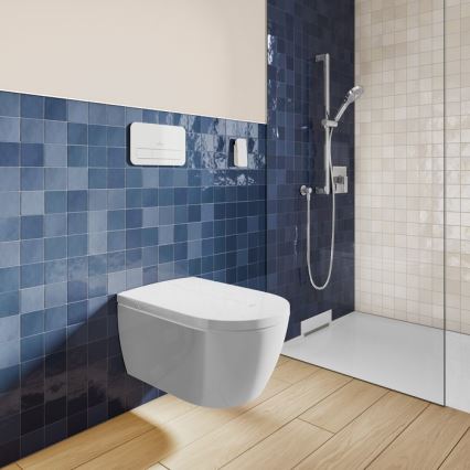 Villeroy & Boch V0E100R1 - Závesný bidet so sedátkom SoftClose VICLEAN keramika/biela +diaľkové ovládanie
