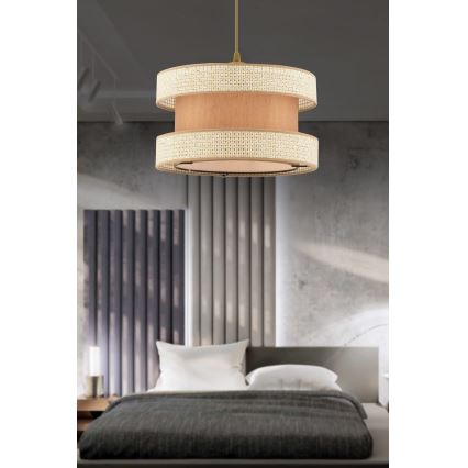 Visiaca lampa HALO 1xE27/60W/230V béžová/krémová
