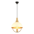 Visiaci luster MONZA 1xE27/40W/230V pr. 30 cm krémová/zlatá