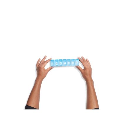 Vitility - Týždenný dávkovač liekov, modrý