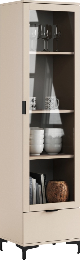 Vitrína LORA béžová
