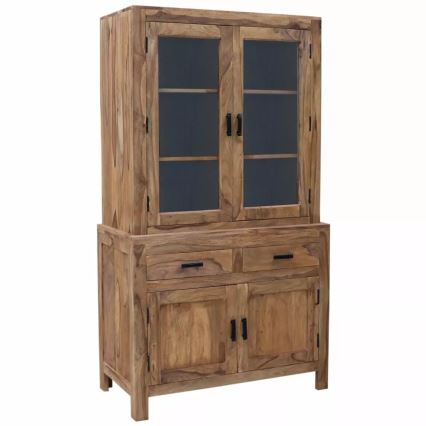 Vitrína RAMI 180x100 cm masív/palisander