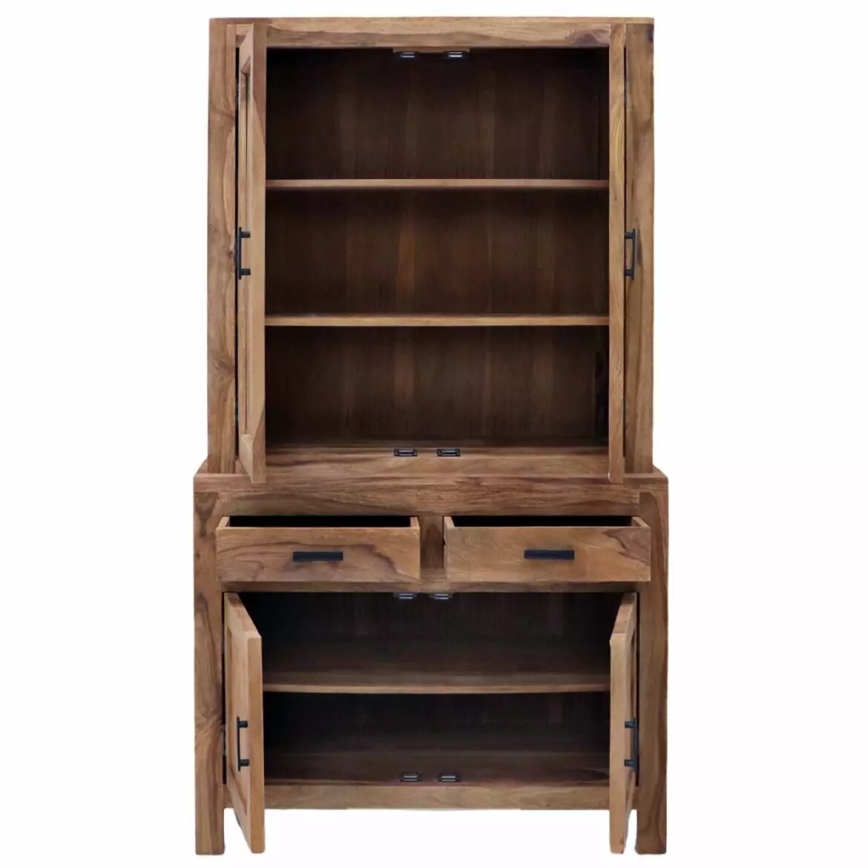 Vitrína RAMI 180x100 cm masív/palisander