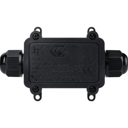 Vodeodolná prepojovacia krabička 24A/230V IP68