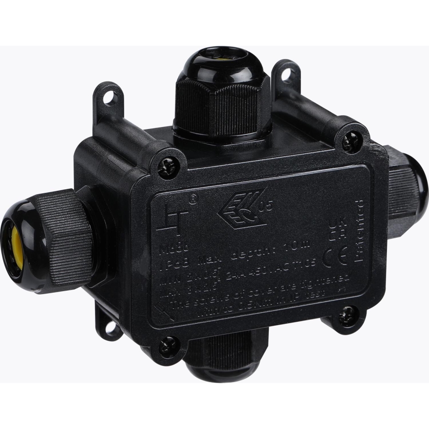 Vodeodolná prepojovacia krabička 24A/230V IP68