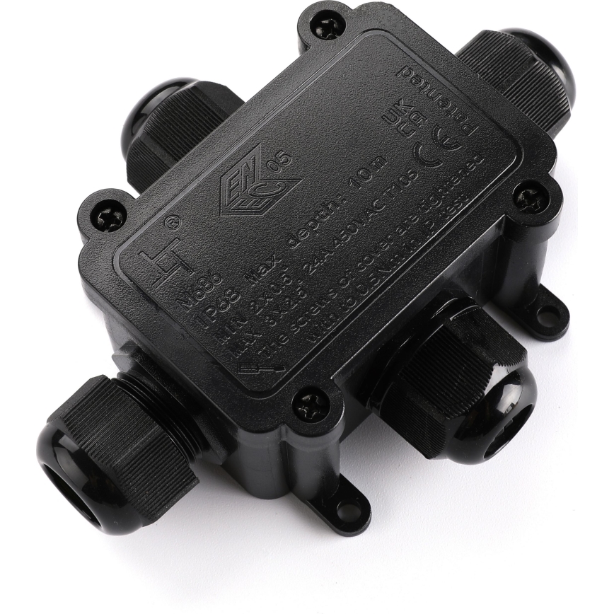 Vodeodolná prepojovacia krabička 24A/230V IP68