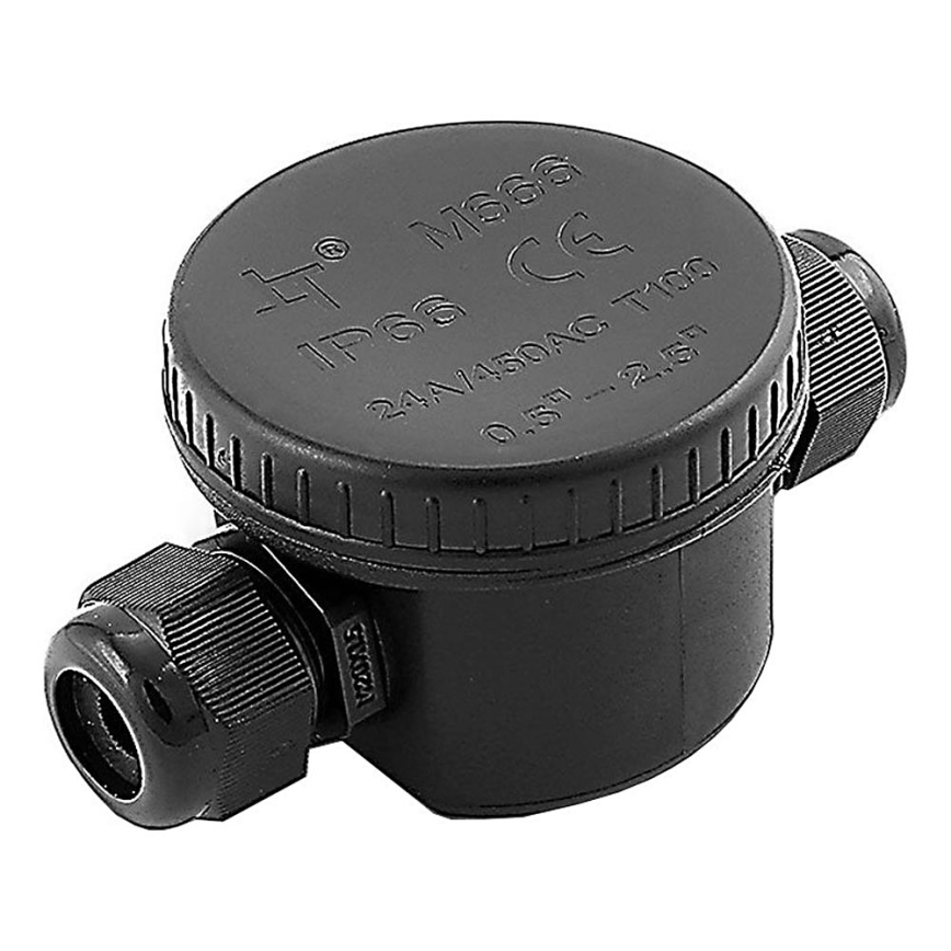 Vodoodolný prepojovací konektor IP66 čierna