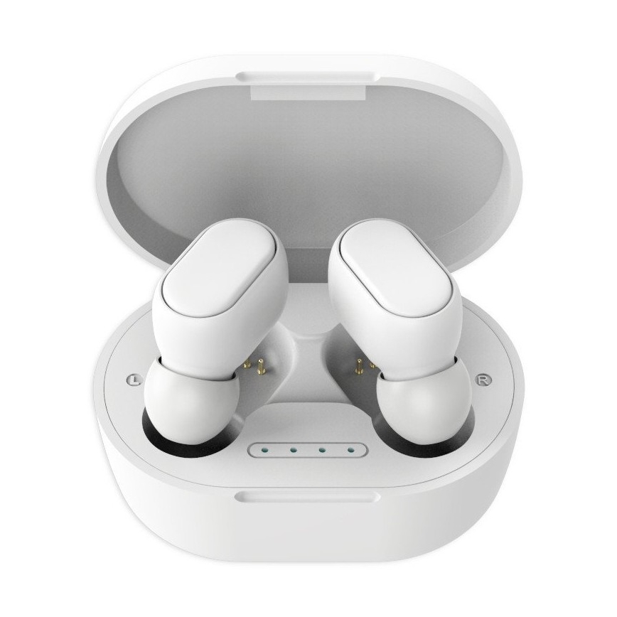 Vodotesné bezdrôtové slúchadlá Bluetooth biela