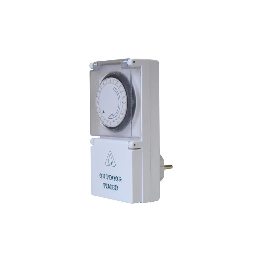Vonkajší časový spínač mechanický denný 16A/230V IP44