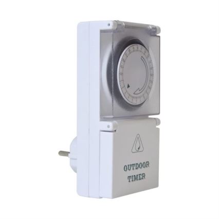 Vonkajší časový spínač mechanický denný 16A/230V IP44