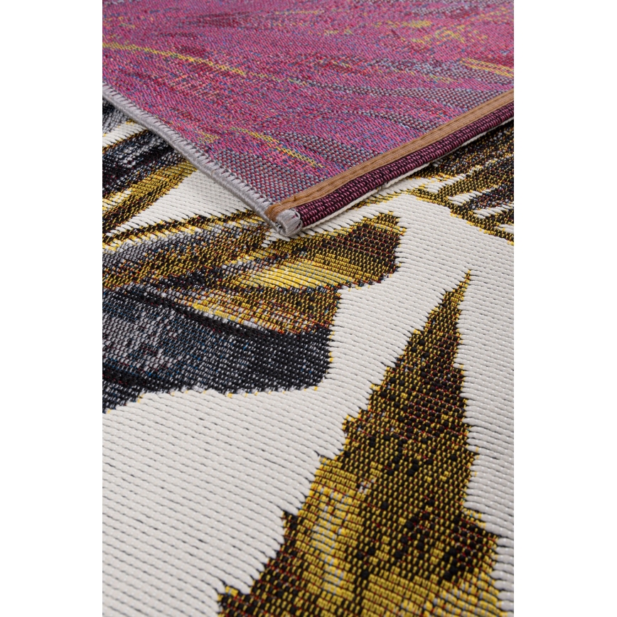 Vonkajší koberec CAPPUCCINO 120x180 cm zlatý/sivý