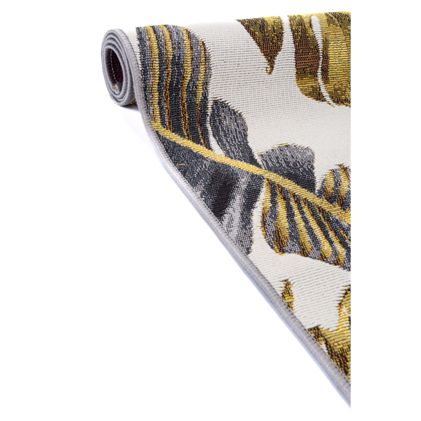 Vonkajší koberec CAPPUCCINO 120x180 cm zlatý/sivý