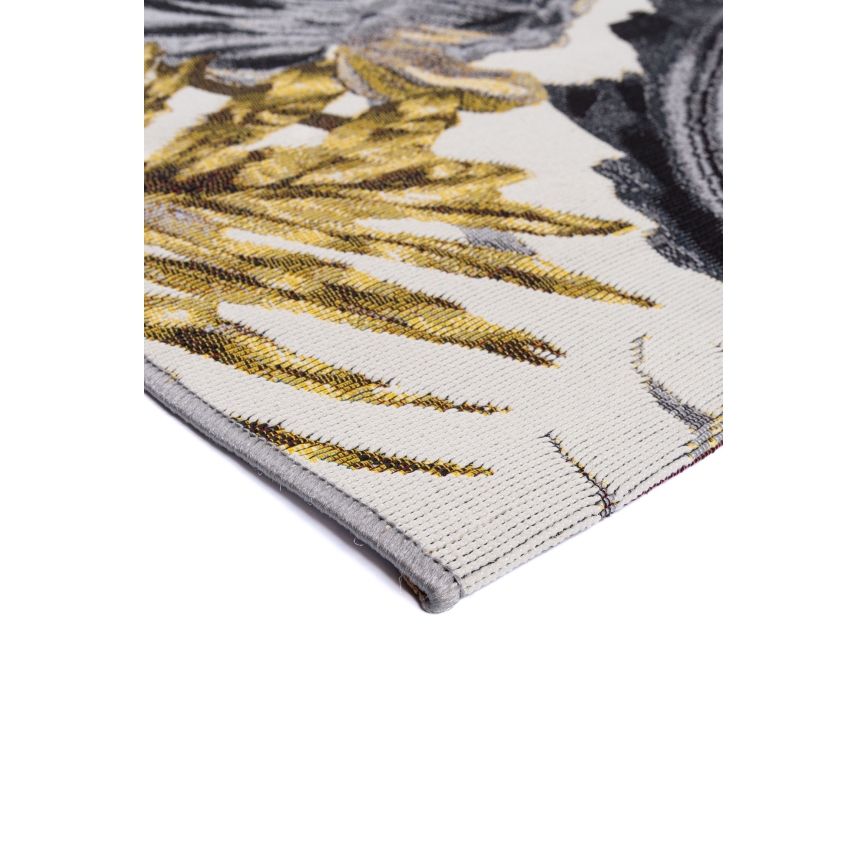 Vonkajší koberec CAPPUCCINO 80x165 cm zlatá/šedá