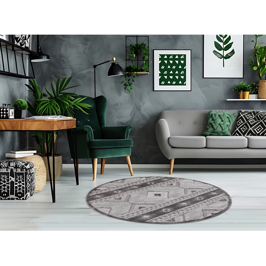 Vonkajší koberec CHIARA 120 cm sivý