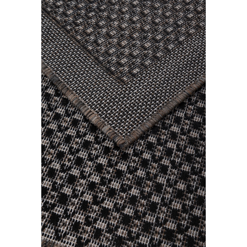 Vonkajší koberec EXPRESS NEW OUTDOOR 120x160 cm antracitovo-hnedý