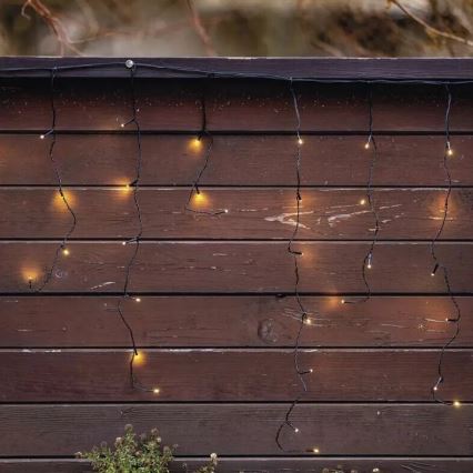 Vonkajší LED reťaz 100xLED/2,5x0,9m IP44 teplá biela