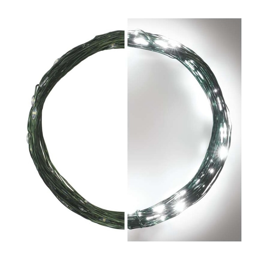 Vonkajší LED svetelný reťazec 75xLED/12,5m IP44 studená biela