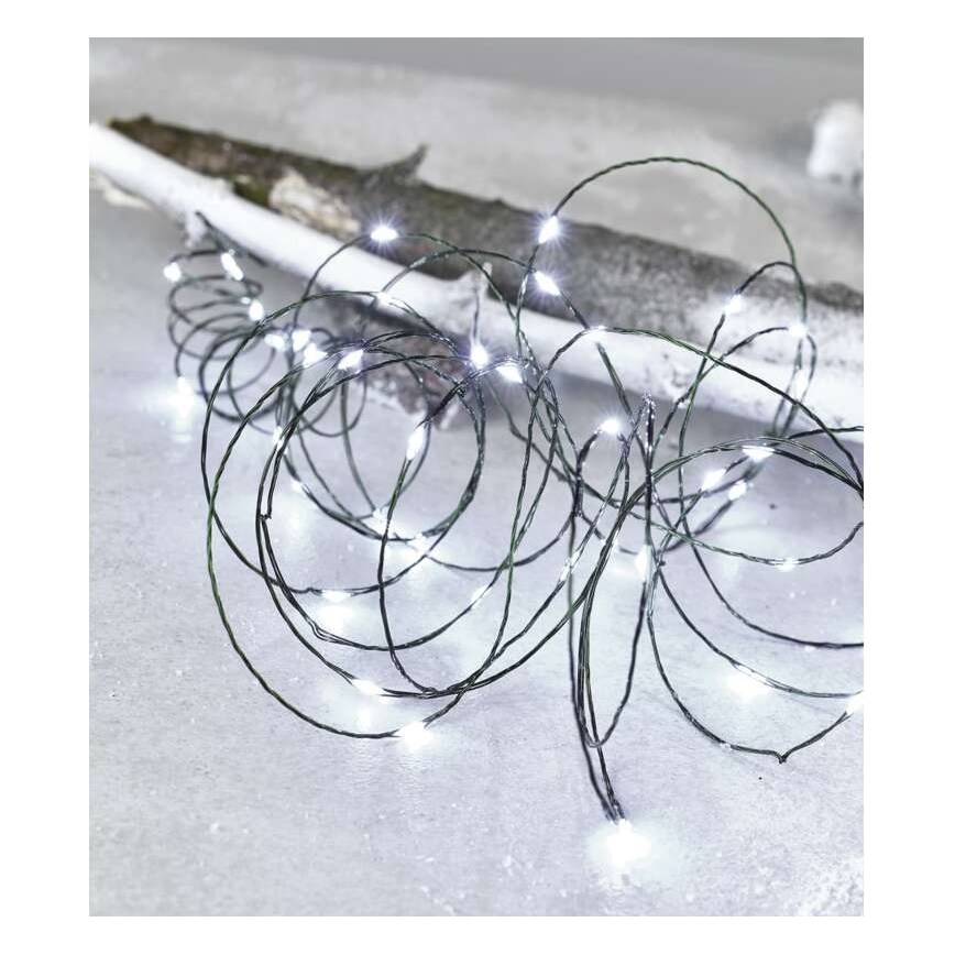 Vonkajší LED svetelný reťazec 75xLED/12,5m IP44 studená biela