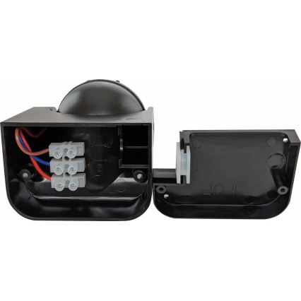 Vonkajší PIR pohybový senzor 1200W/230V IP44 čierny