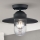 Vonkajší prisadený luster EDWARD 1xE27/60W/230V IP44 čierna
