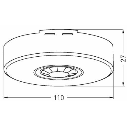 Vonkajší senzor pohybu 360x120° biela IP65