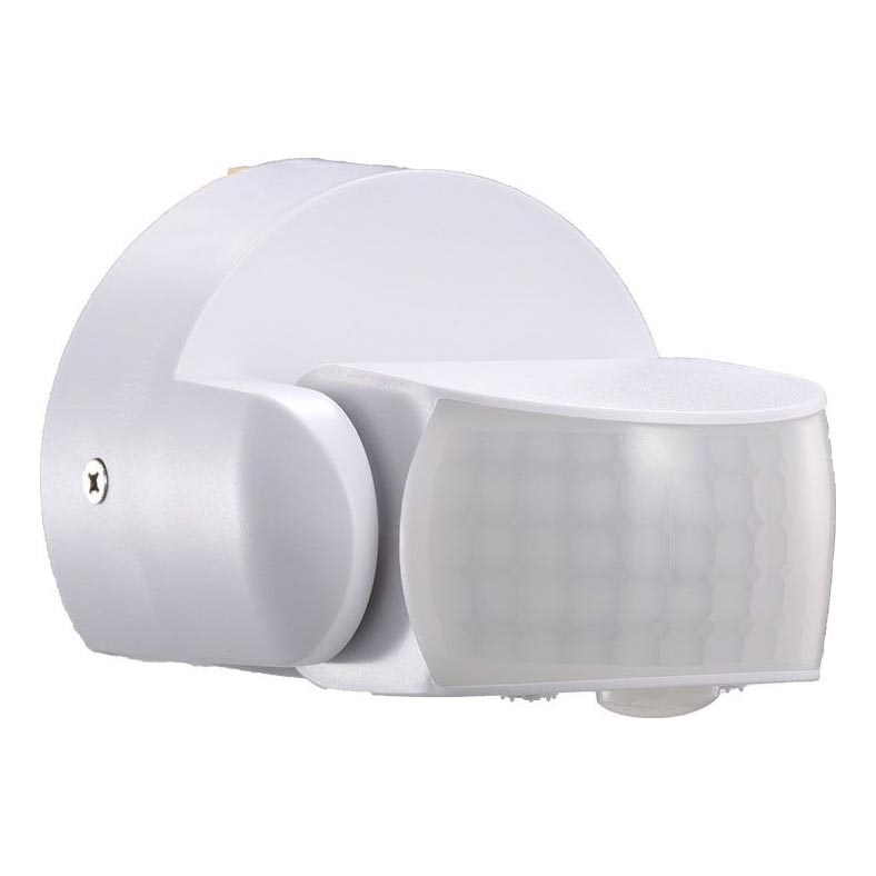 Vonkajší senzor pohybu infračervený 180/360° 600W/230V IP65 biela
