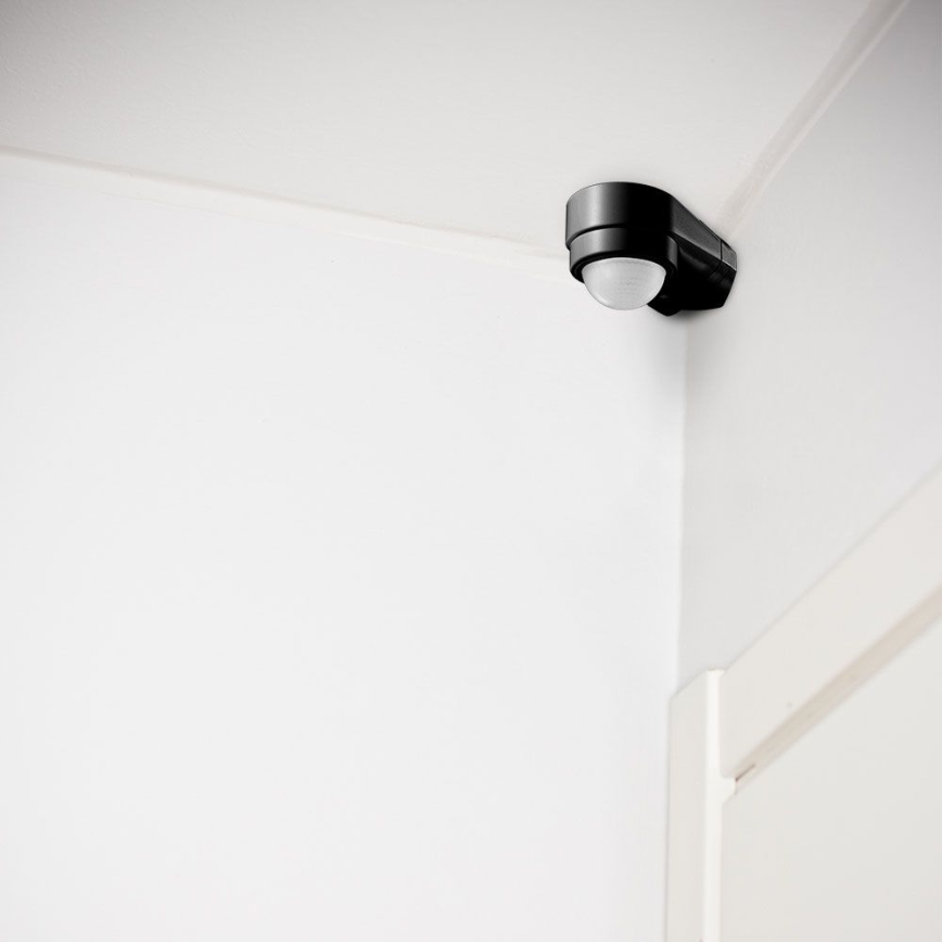 Vonkajší senzor pohybu infračervený 240° 600W/230V IP65 čierna