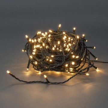 Vonkajší vianočný LED reťaz 180× LED / 7 funkcií, 16,5 m, IP44, teplá biela