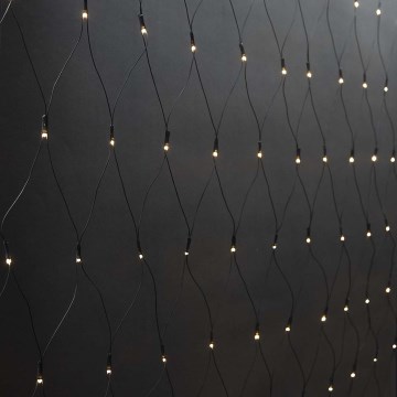 Vonkajší vianočný LED záves 160xLED/7 funkcií 5m IP44 teplá biela