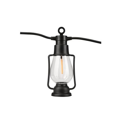 Vonkajšia dekoratívna reťaz GIRLANDA 20xLED 20m IP44 teplá biela