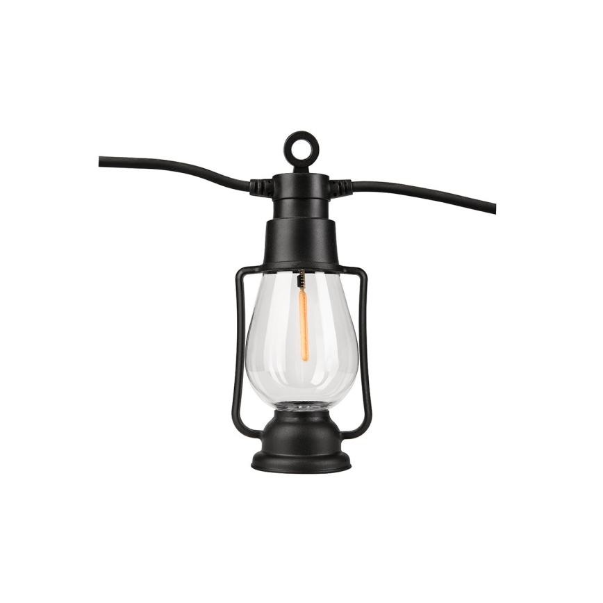 Vonkajšia dekoratívna reťaz GIRLANDA 20xLED 20m IP44 teplá biela