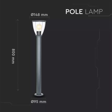 Vonkajšia lampa 1xE27/40W/230V IP44