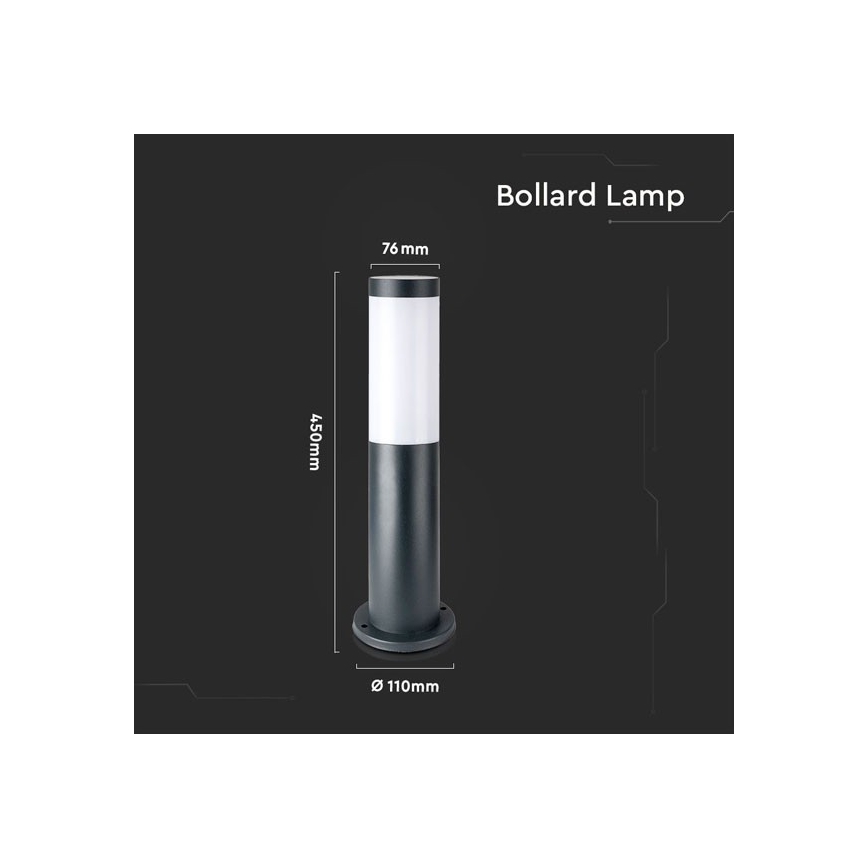 Vonkajšia lampa 1xE27/60W/230V IP44 45cm antracit