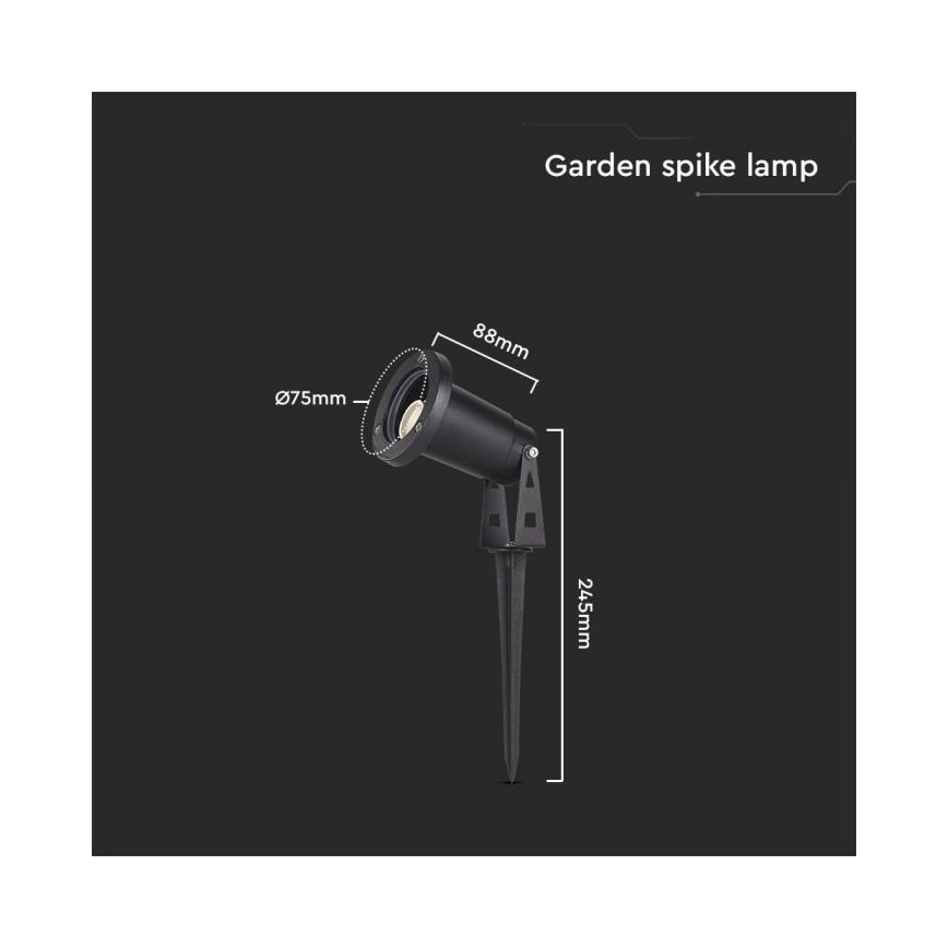 Vonkajšia lampa 1xGU10/35W/230V IP65