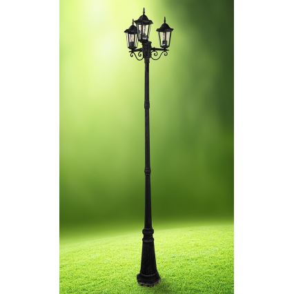 Vonkajšia lampa LIGURIA 3xE27/20W/230V IP43 2,5m