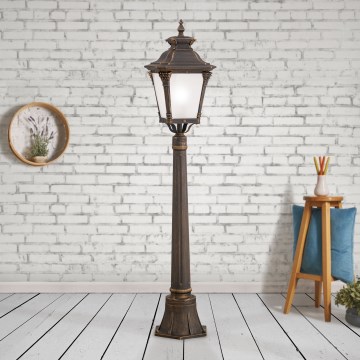 Vonkajšia lampa AIKO 1xE27/60W/230V 115 cm IP23 bronz/patina