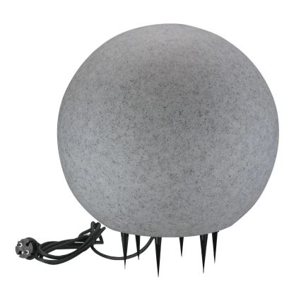 Vonkajšia lampa ARGENTO 1xE27/15W/230V pr. 40 cm IP65 šedá